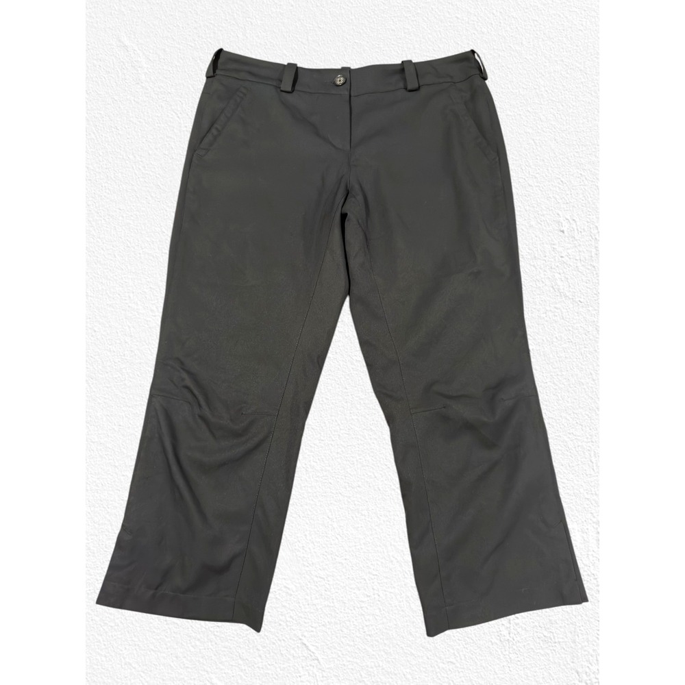 Nike Golf Tour Performance Dri-FIT Pants Womens 8 Black Cropped Capri Activewear